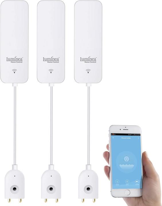 Image du produit Luminea Lot de 3 détecteurs d'eau ZigBee
