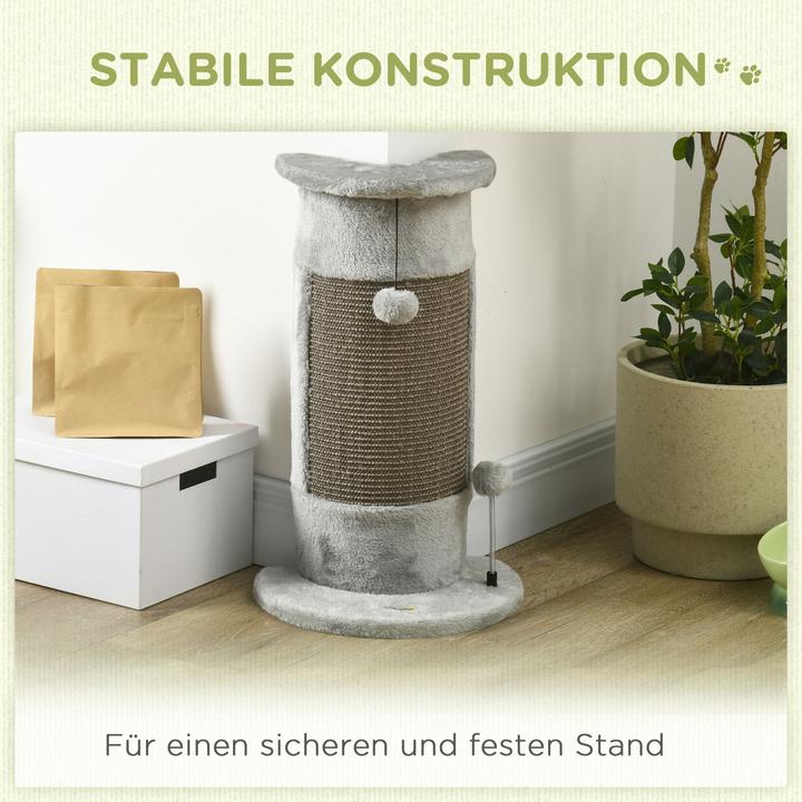 Actual product image PawHut Scratching post (58 cm, Grey)