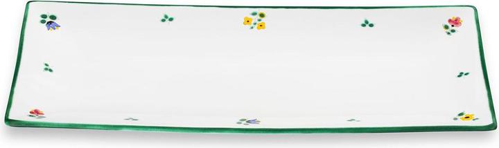 Actual product image Gmundner Keramik Scattered flowers, rectangular plate (36x15cm)