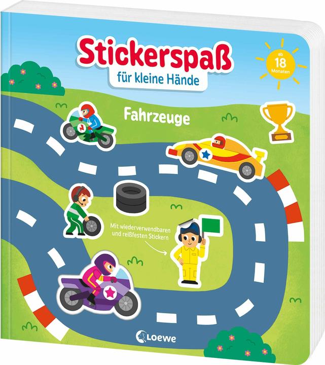 Loewe Stickerspass für kleine Hände - Fahrzeuge