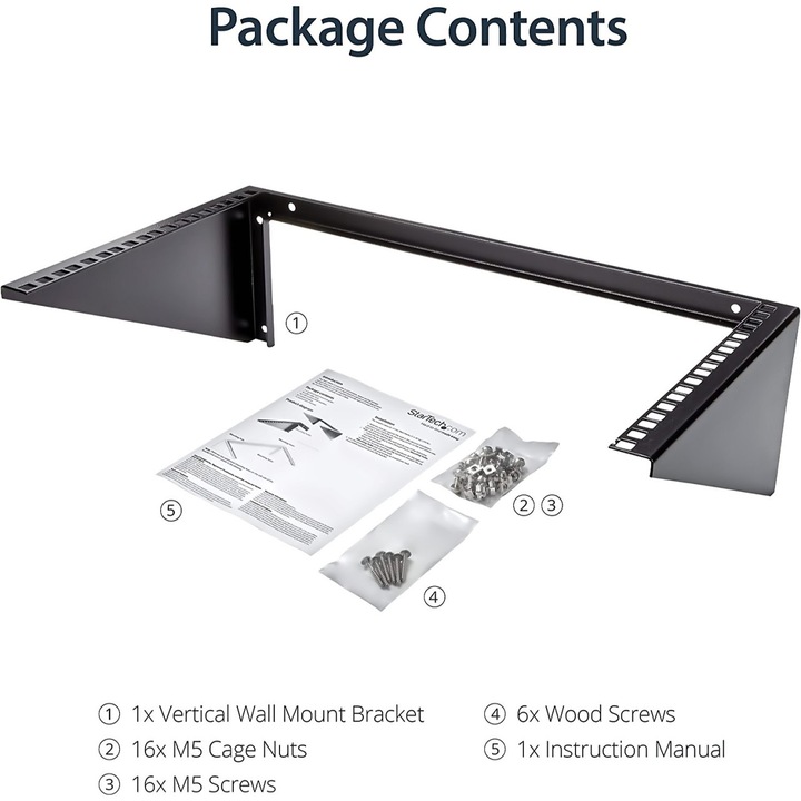 Produktbild StarTech 4u 19 Wall Mount Rack Bracket