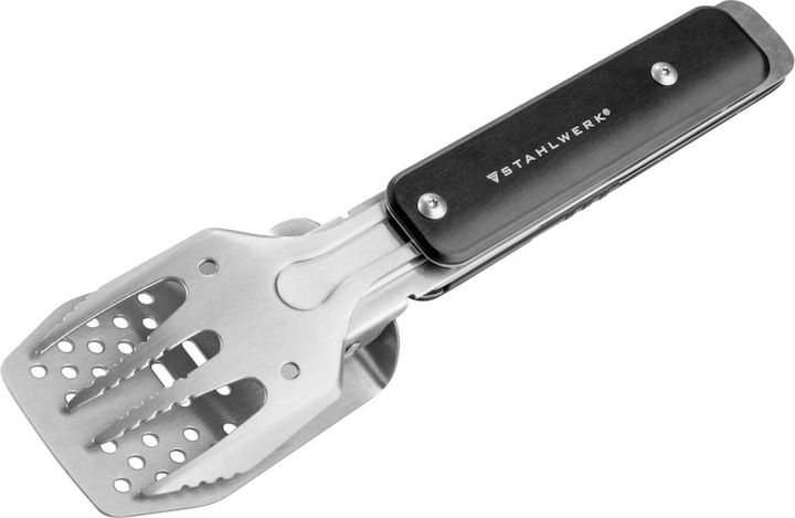 Produktbild Stahlwerk BBQ Multitool Grillbesteck mit Grillzange Grillgabel Grillwender