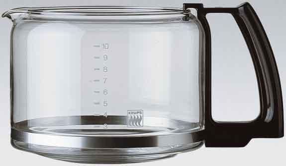 Actual product image Krups Glass jug with lid black