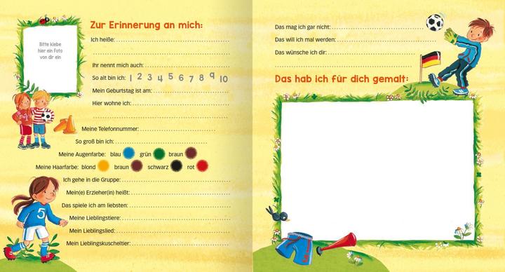 Produktbild Freundebuch Kindergarten Fussball (Deutsch, Sabine Kraushaar, 2018)