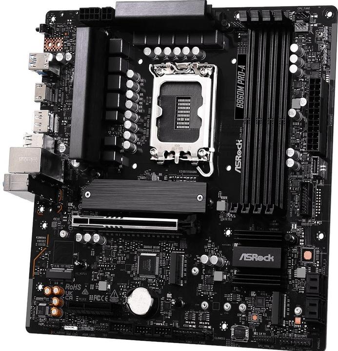 Productafbeelding AsRock B860M Pro-A DDR5 Intel S detailhandel (LGA 1851, Intel B860, Micro ATX (mATX))