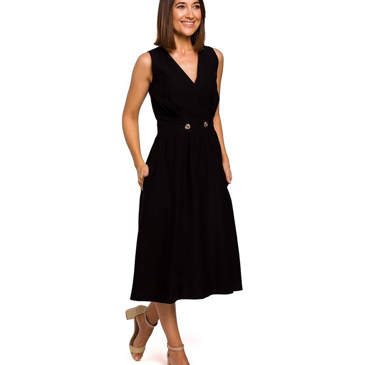 Stylove, Kleider, Alltagskleid, Schwarz, (S)