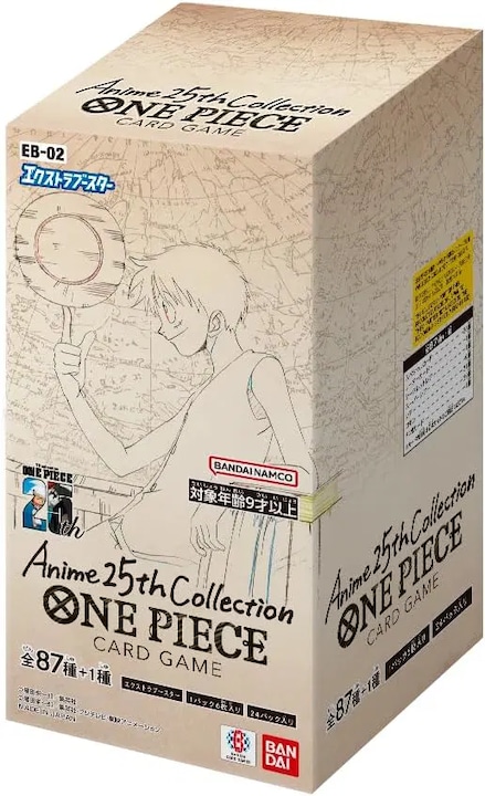 Immagine prodotto One Piece Memorial Anime 25th Collection - Extra Booster Box EB-02 - Card Game - JP (Giapponese, Display del booster)