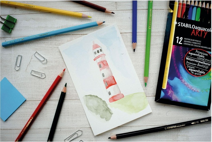 Produktbild STABILO Aquacolor 24er Etui Arty (Mehrfarbig, 24 x)