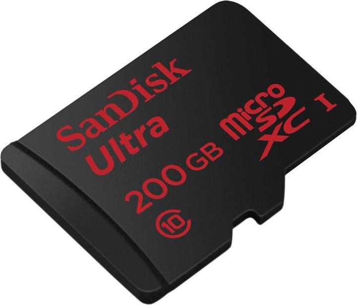 Actual product image Sandisk microSDXC Ultra Premium UHS-I with Adapter (200 GB, microSDXC, U1, UHS-I)
