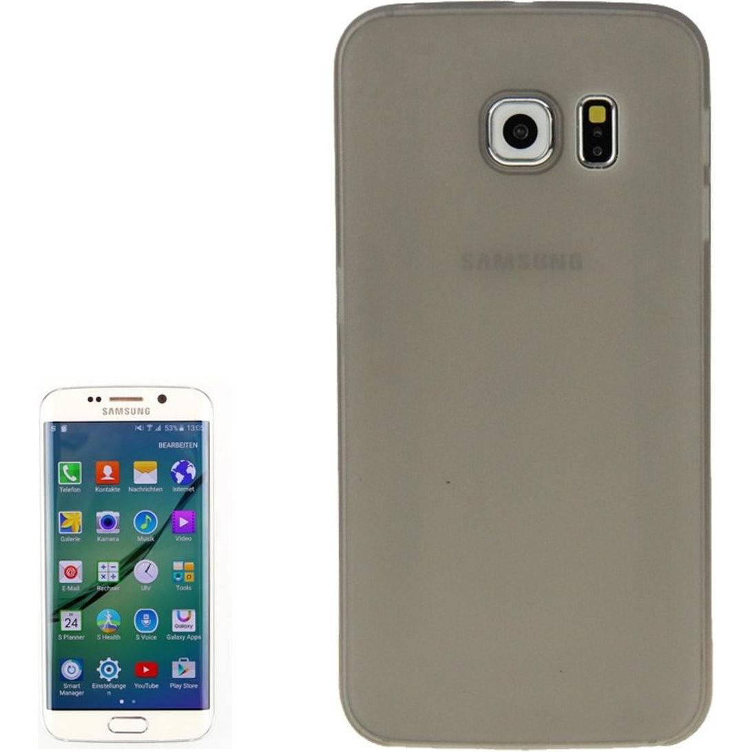 König Design Schutzhülle Case Ultra Dünn 0,3mm für Handy Samsung Galaxy S6 Edge Grau (Samsung Galaxy S6 Edge), Smartphon...