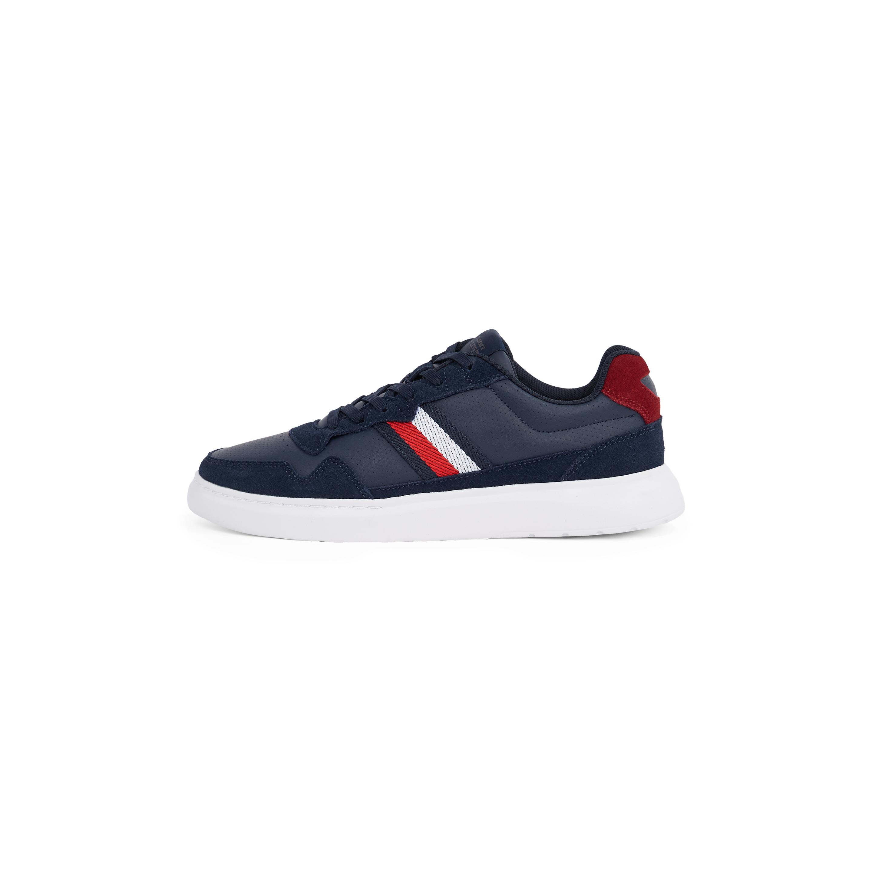 Tommy Hilfiger, Sneaker, Light Cupsole Lth Mix Stripes, Blu, (46)