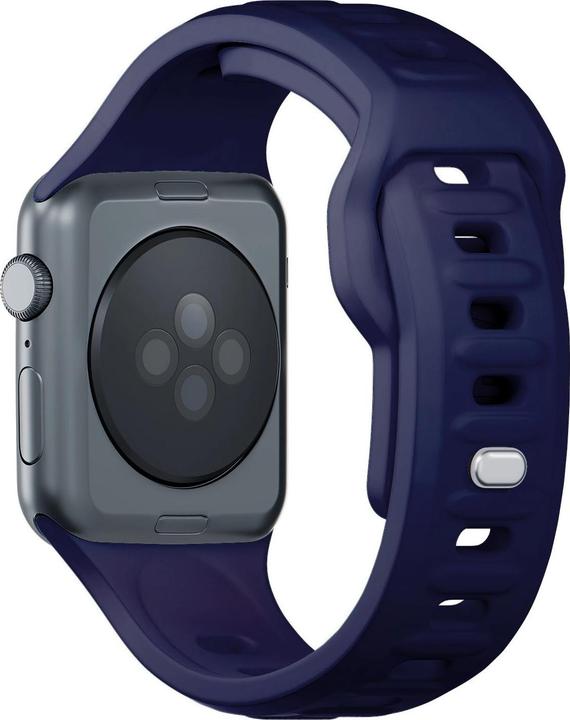 Immagine prodotto 3MK Cinturino in silicone granatowy/blu oceano dla Apple Watch 38/40/41mm (Acciaio inossidabile, Silicone)
