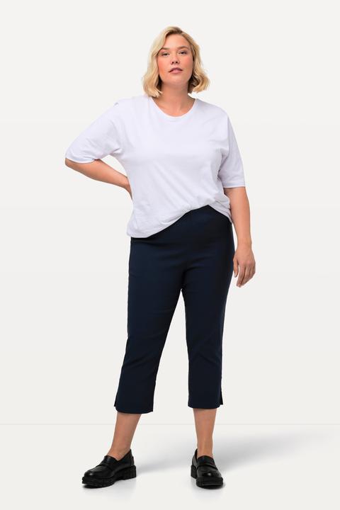 Immagine prodotto Ulla Popken Pantaloni di bengalina elasticizzata, lunghi fino al polpaccio, con cintura elastica (58)