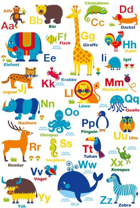 Actual product image Trenddeko byGraziela - ABC Animals (74 x 110 cm)