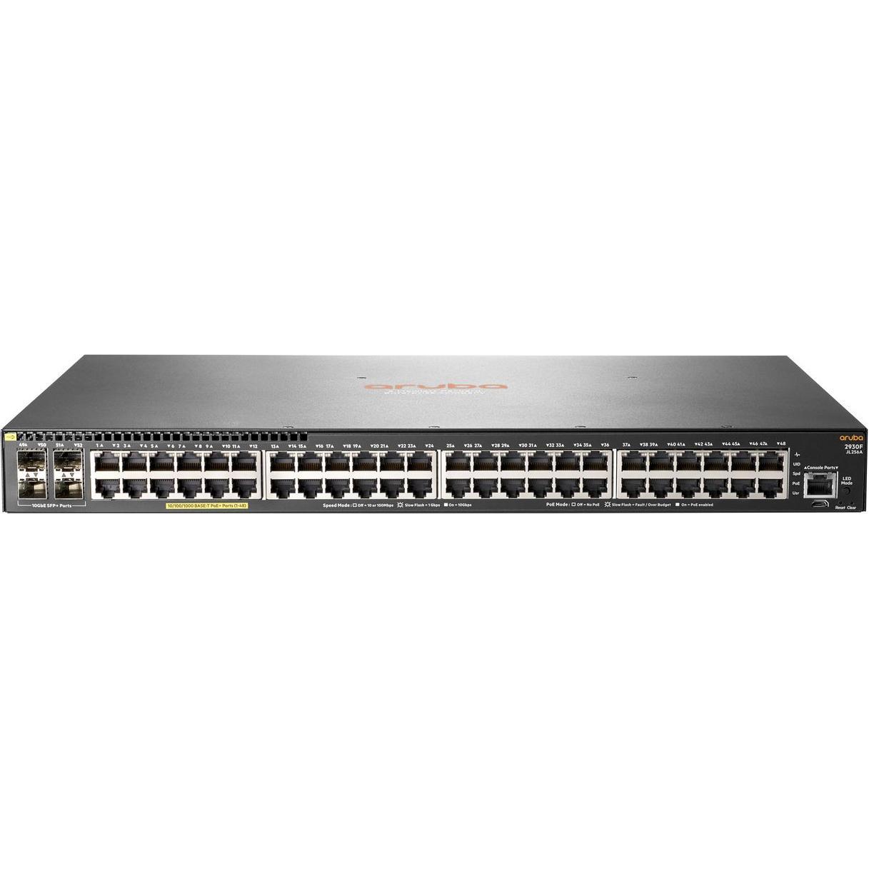 HPE Aruba 2930F 48G PoE+ 4SFP+ - switc (48 Ports), Netzwerk Switch