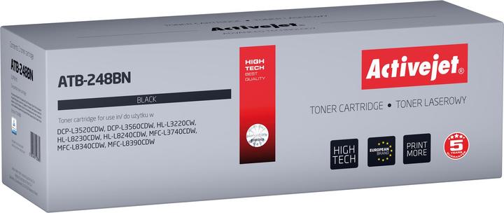 Produktbild Activejet ATB-248BN Toner für Brother Drucker (Ersatz Brother TN248BK Supreme 1000 Seiten schwarz