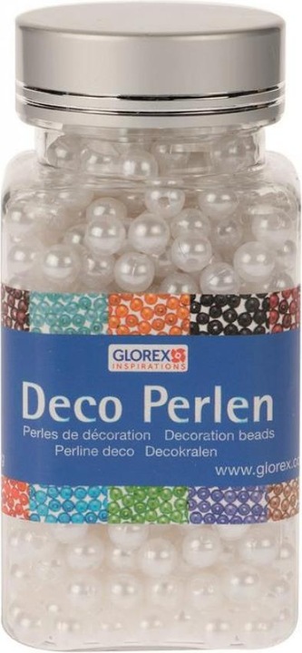 Produktbild Glorex Dekoperlen 75 g 10mm perlweiss