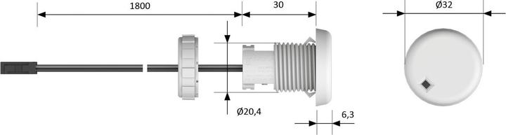 Actual product image Halemeier Microwave Bewegungssensor Zigbee (2.50 m)