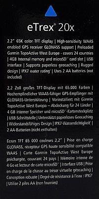 Produktbild Garmin eTrex 20x