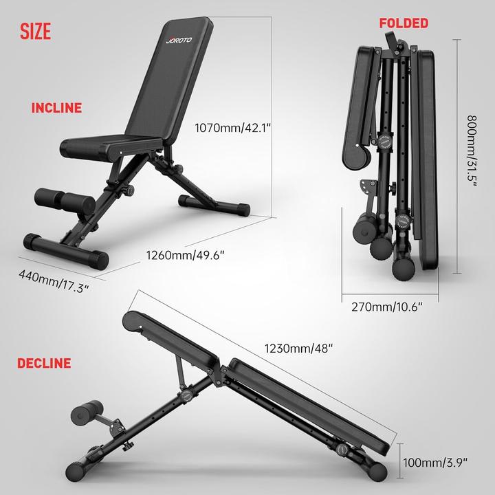 Image du produit Joroto MD35 Banc de musculation réglable