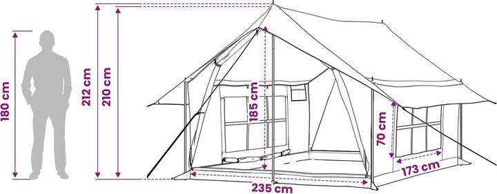 Produktbild vidaXL Familienzelt (13.60 kg)