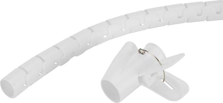 Produktbild Neomounts Kabelspirale 1-5 Kabel weiss/universal/25mm Durchmesser (Kabelspiralschlauch, 200 cm)