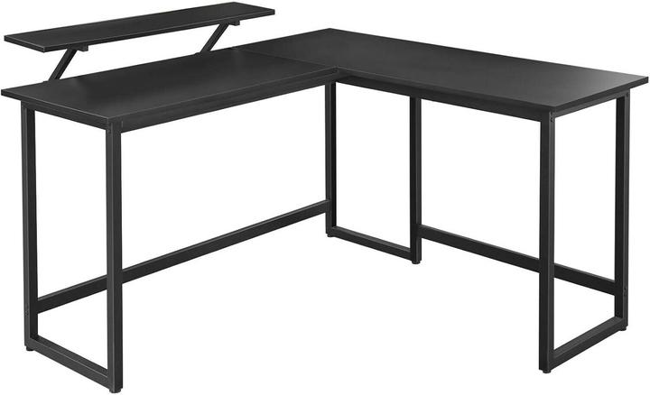 Actual product image Vasagle Desk black L-shaped, O-leg frame black 130.0 / 140.0 x 50.0 cm (140 x 130 x 90 cm)