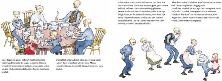 Immagine prodotto Als Michel den Kopf in die Suppenschüssel steckte (Tedesco, Astrid Lindgren, 1997)