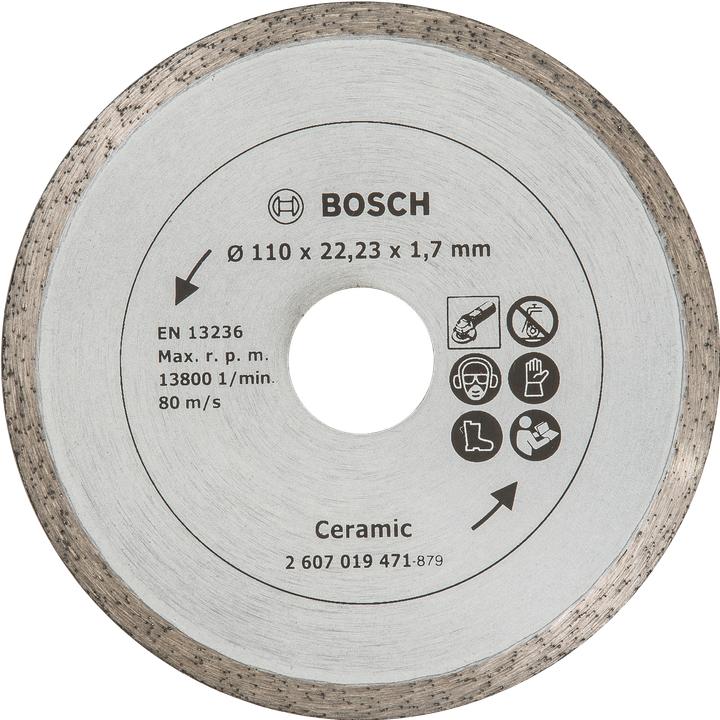 Produktbild Bosch Zubehör Diamanttrennscheibe für Fliesen, Ø 110 mm