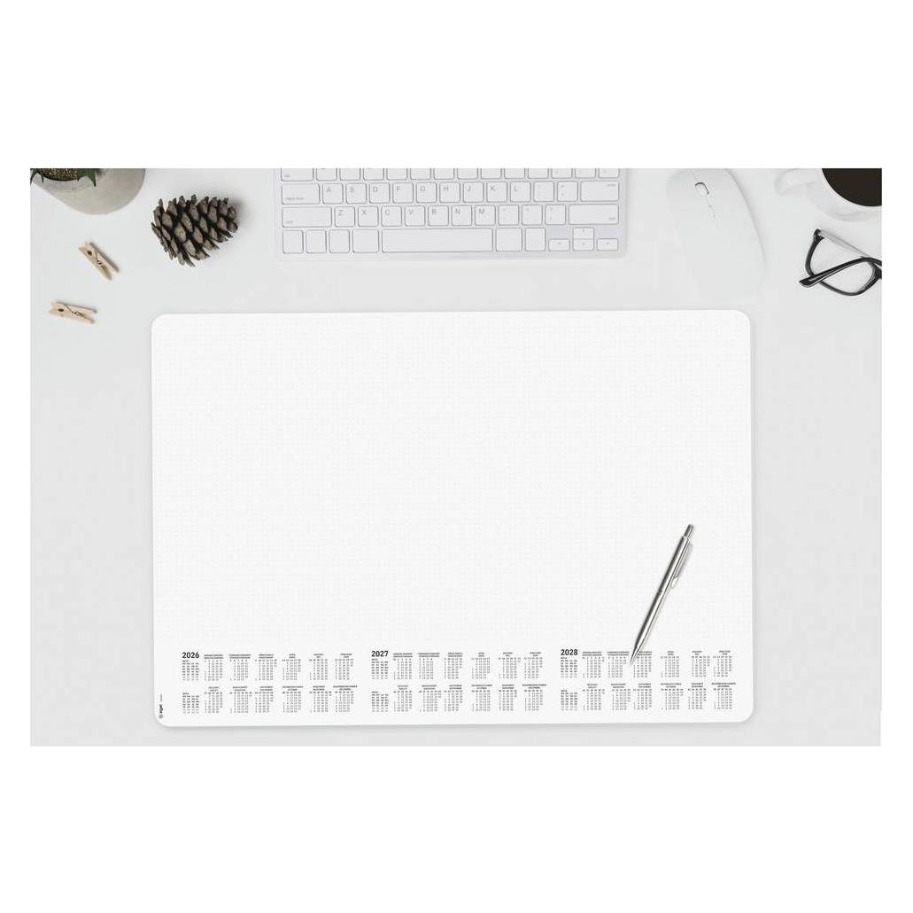 Sigel, Onderlaag, Schreibtischunterlage Dotted 2026/2027/2028 Weiss/schwarz Papier 59, 5 X 41, 0 Cm, 30 Blatt