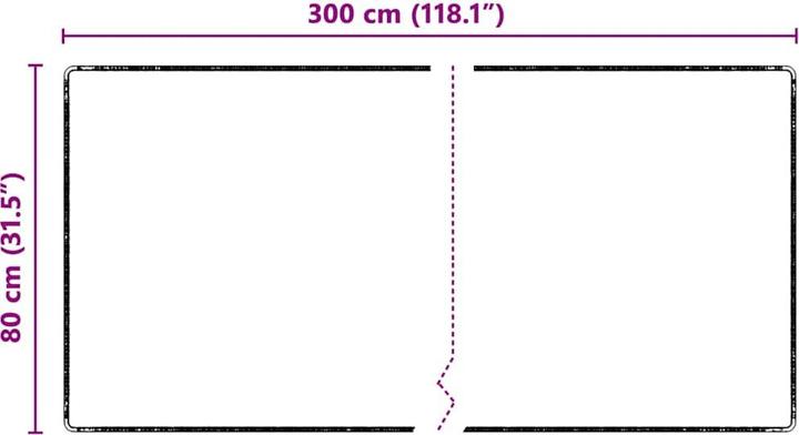 Actual product image vidaXL Läufer (80 x 300 cm)