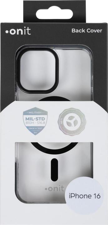 Produktbild Onit Back Cover Armorix iPhone 16 Schwarz transparent (Apple iPhone 16)