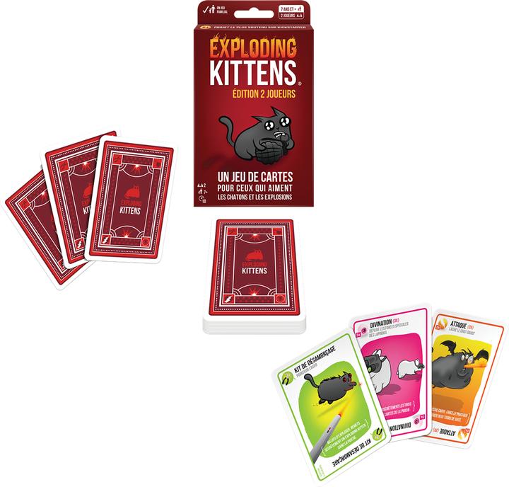Immagine prodotto Exploding Kittens Asmodee (Francese, 2 Giocatori)