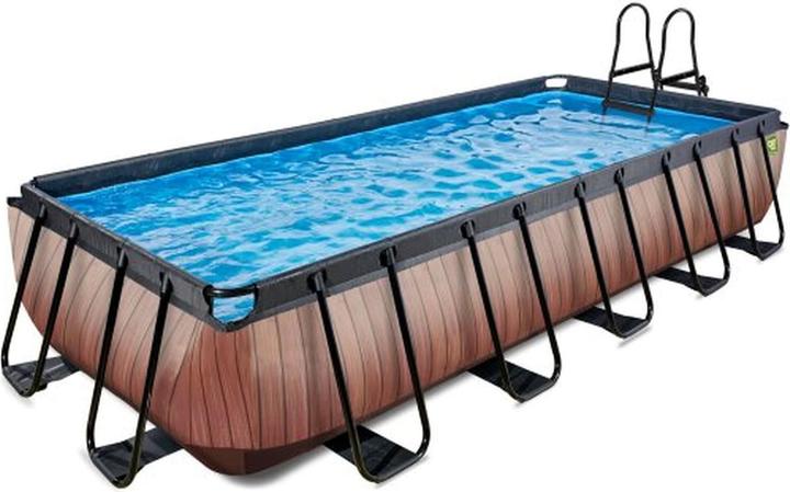 Produktbild Exit Rahmen-Pool Premium eckig 540x250x100 cm mit Sandfilterpumpe (540 x 250 cm)