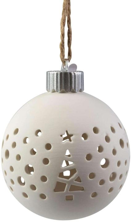 Image du produit Cocon LED-Kugel Tannenbaum, Keramik, Ø 10 cm
