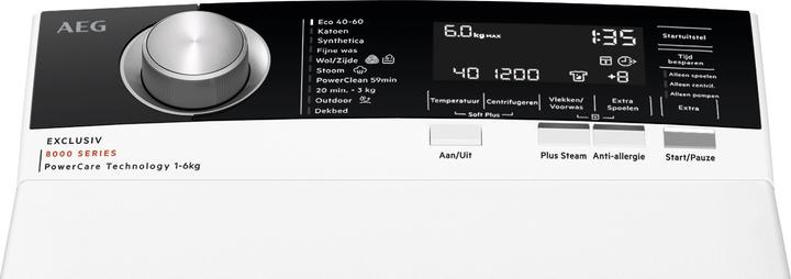 Produktbild AEG LTR87ULM Bovenlader met Trommelverlichting en 100,= cashback via (6 kg, Oben)
