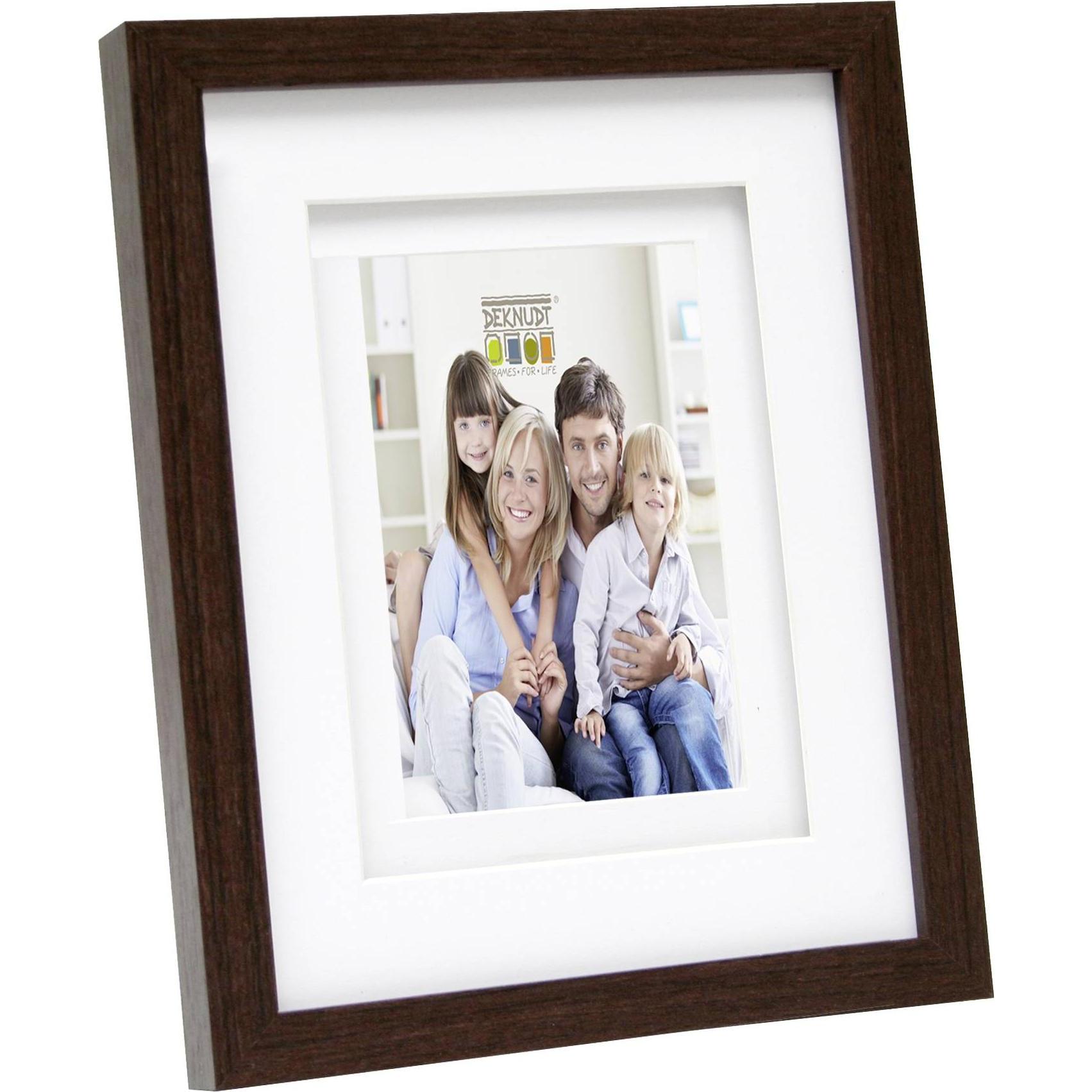 Deknudt, Bilderrahmen, S65KQ1 15x20 Holz doppeltes Passepartout (10 x 15 cm)