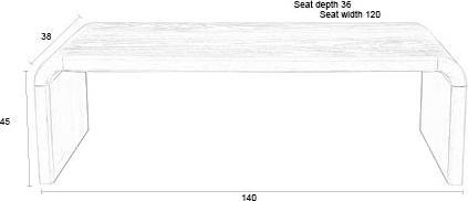 Image du produit Zuiver Banc Brave (140 cm)