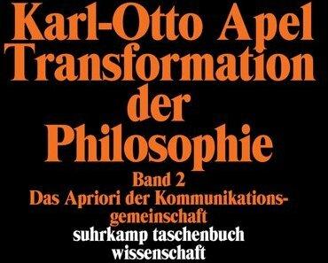 Produktbild Transformation der Philosophie 2. Das Apriori der Kommunikationsgemeinschaft (Deutsch, Karl-Otto Apel, 1999)