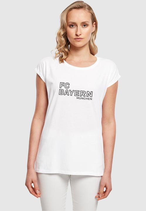 Produktbild FC Bayern München Ladies Logo Vertical Extended Shoulder Tee - 115565 (4XL)
