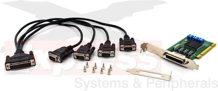 Produktbild Moxa CP-114UL-DB9M - Serielle Universal-PCI-Karte mit 4 RS-232422485-Anschlüssen und niedrigem Profil, Be