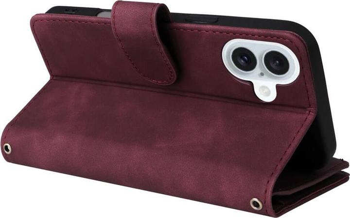 Actual product image Cover-Discount iPhone 16 Plus - Wallet case with lanyard (Apple iPhone 16 Plus)