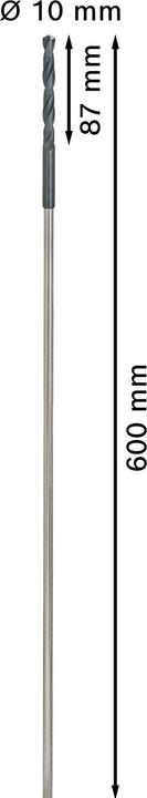 Produktbild Bosch Professional Zubehör PRO Wood HSS Installationsbohrer, 10 x 87 x 600 mm (8 mm)
