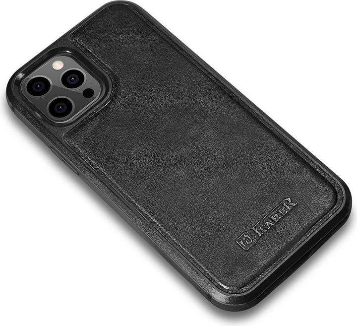 Produktbild iCarer Hülle Standard-Tasche aus echtem Leder (Apple iPhone 12 Pro Max)