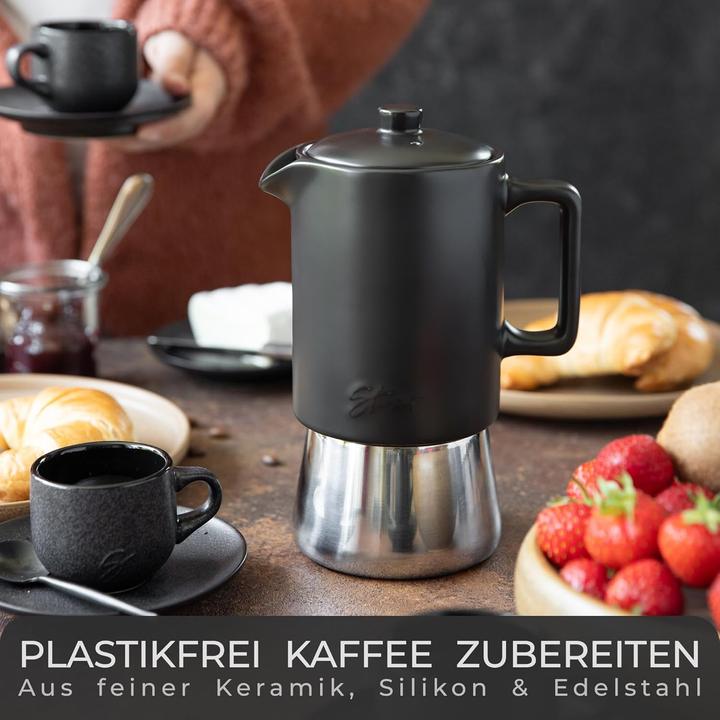 Produktbild Steinzeit Espressokocher für Induktion (300ml) (4 T.)