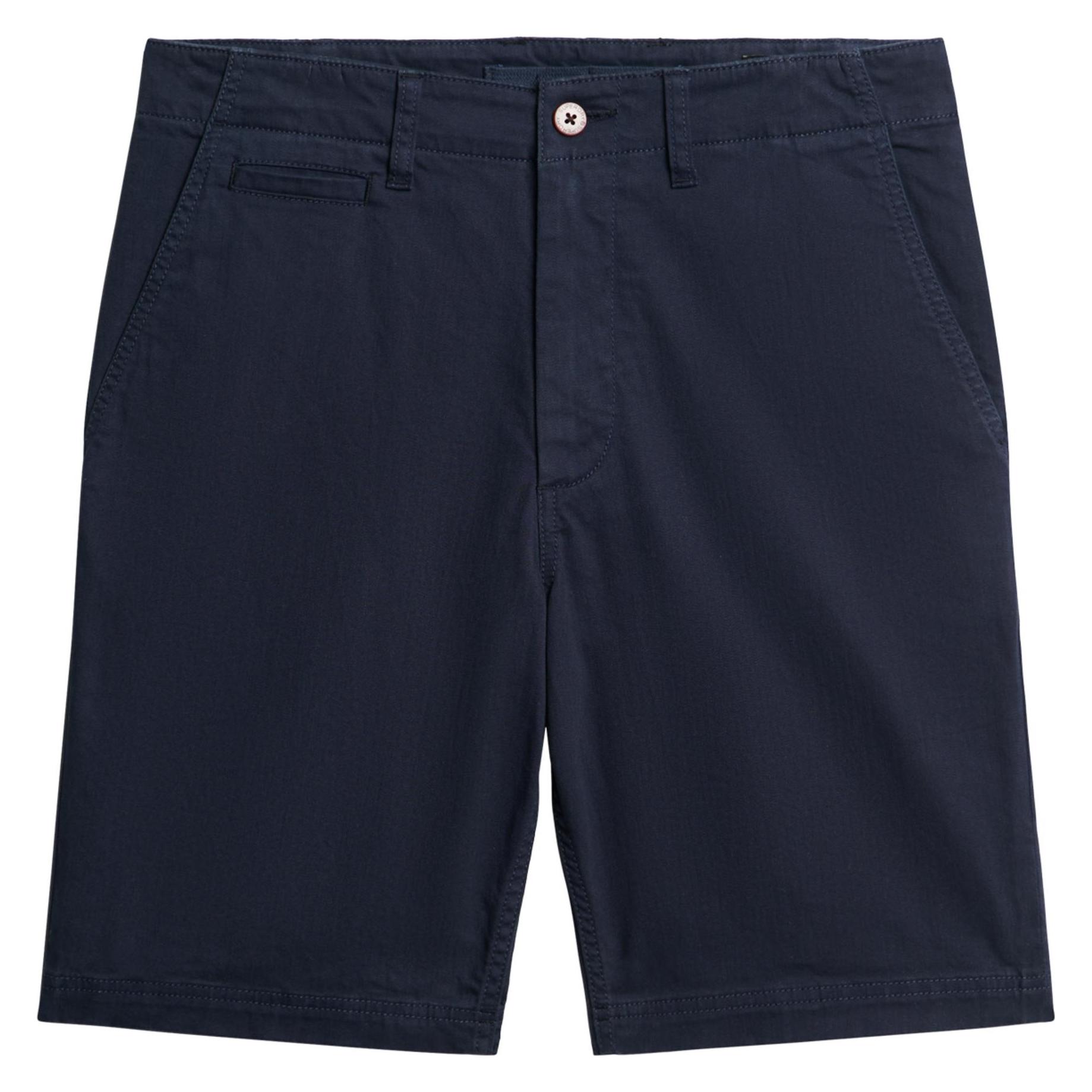 Superdry, Herren, Shorts, Vintage International Shorts, Blau, (38)
