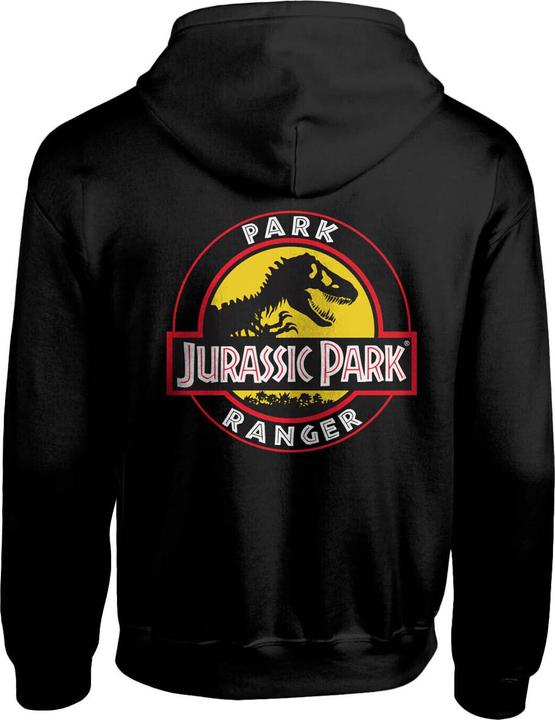 Actual product image Jurassic Park Ranger hoodie with full-length zip (S)