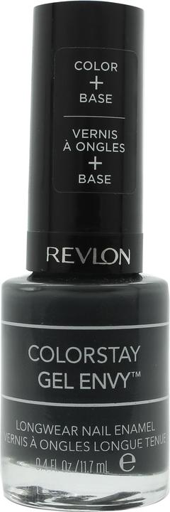 Actual product image Revlon Colorstay Gel Envy Longwear 500 Ace Of Spades Nail polish 11.7ml (500 Ace Of Spades, Gel-Effect Nail Polish)