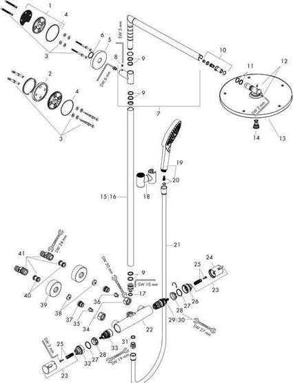 Produktbild hansgrohe Showerpipe RAINDANCE SELECT S 300 Air