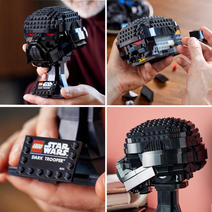 Actual product image LEGO Dark Trooper Helmet (75343, LEGO Star Wars, LEGO Rare Sets)
